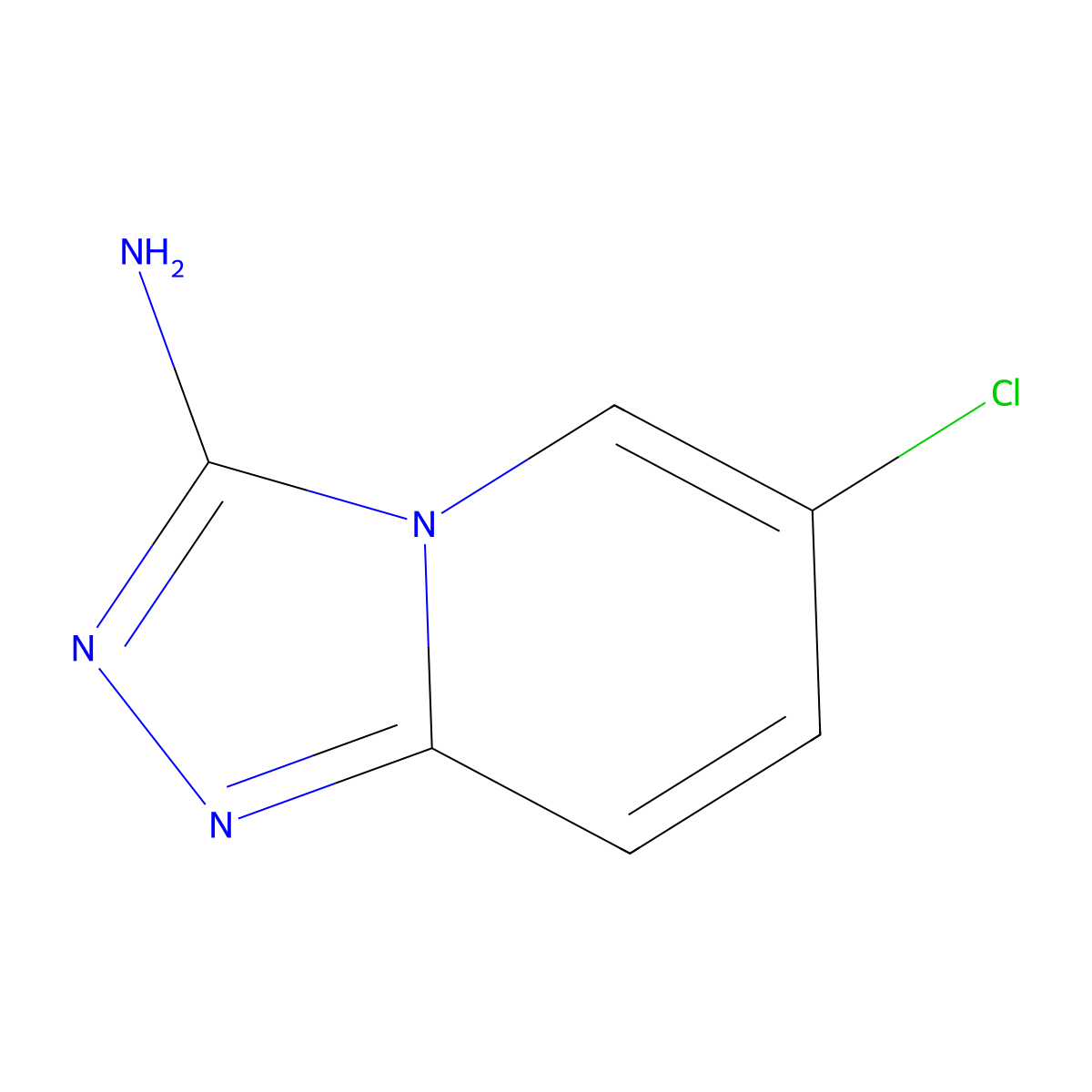6-Chloro-[1,2,4]triazolo[4,3-a]pyridin-3-amine molecular structure, CAS 1378482-27-9