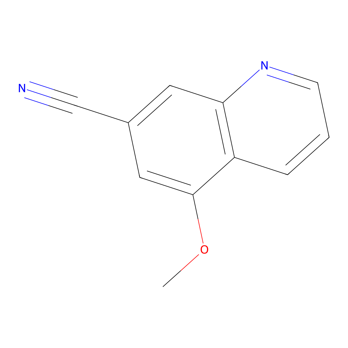 5-Methoxyquinoline-7-carbonitrile molecular structure, CAS 1378483-74-9