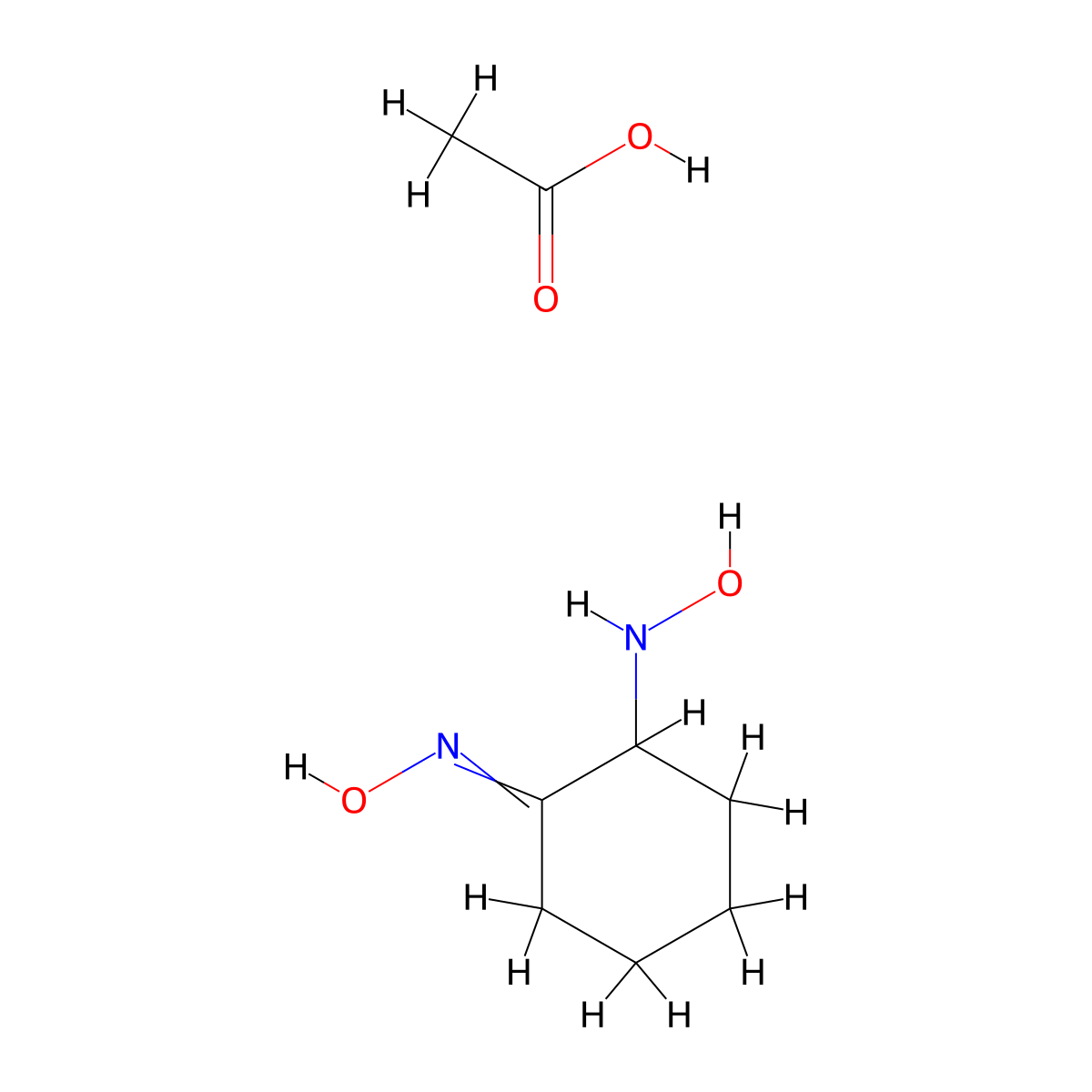 2-(Hydroxyamino)cyclohexan-1-one oxime acetate molecular structure, CAS 13785-65-4