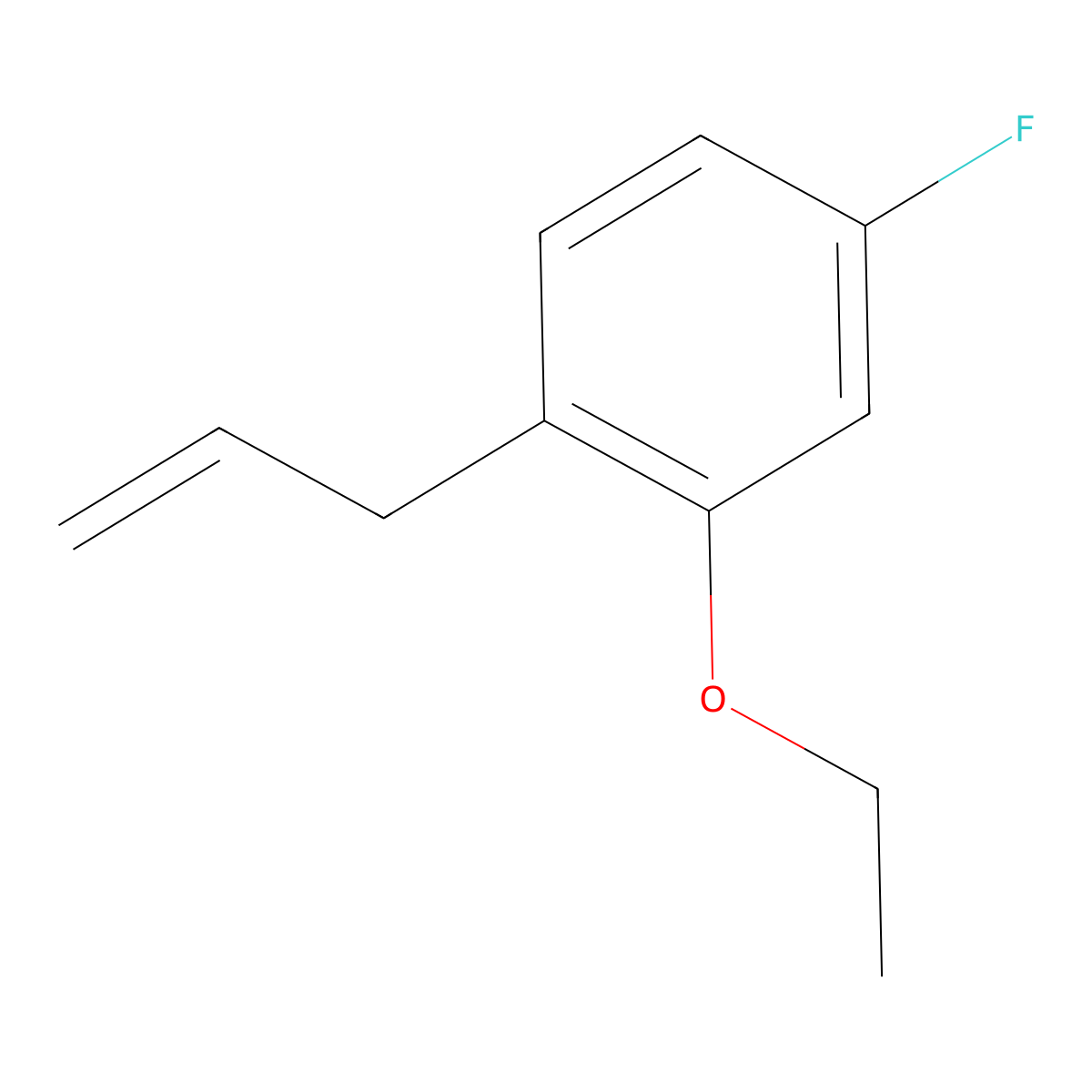 3-(2-Ethoxy-4-fluorophenyl)-1-propene molecular structure, CAS 1378501-99-5