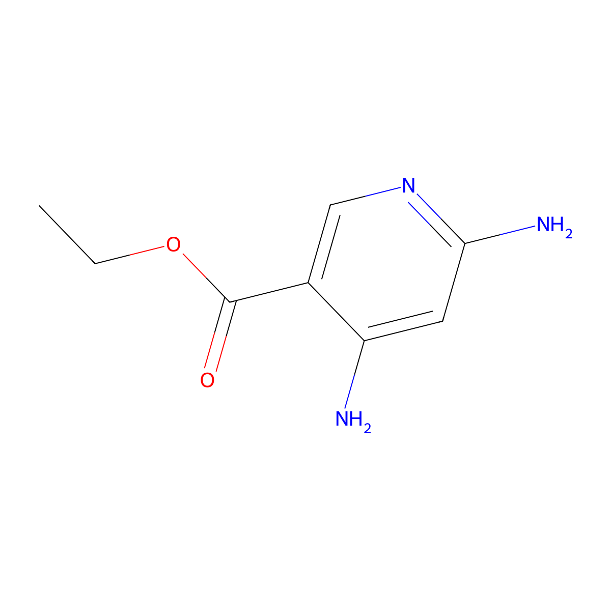 Ethyl 4,6-diaminonicotinate molecular structure, CAS 1378511-09-1