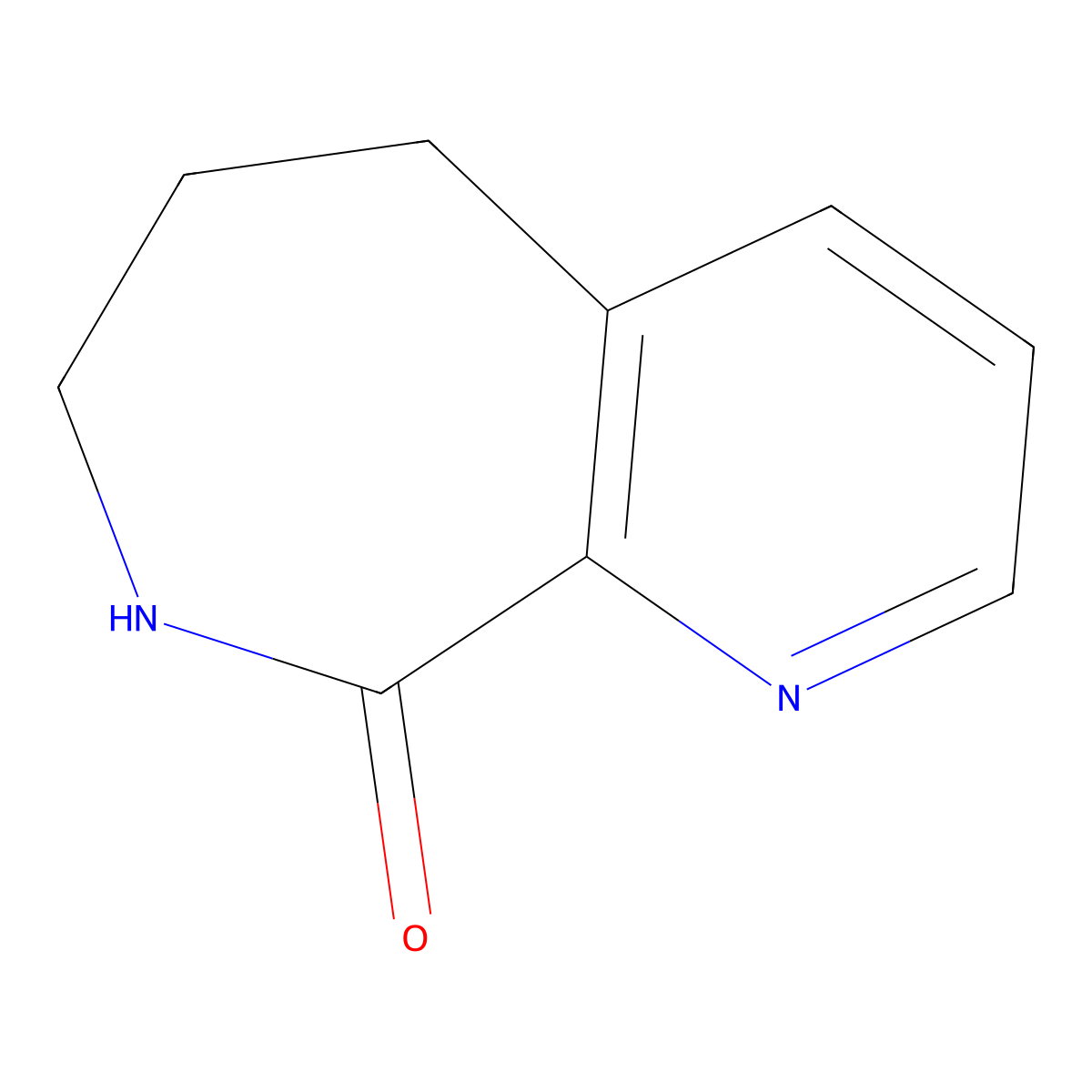 5H,6H,7H,8H,9H-pyrido[2,3-c]azepin-9-one molecular structure, CAS 1378515-22-0