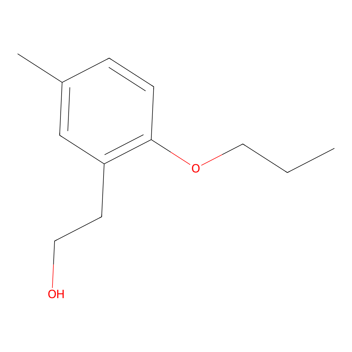 5-Methyl-2-n-propoxyphenethyl alcohol molecular structure, CAS 1378515-34-4