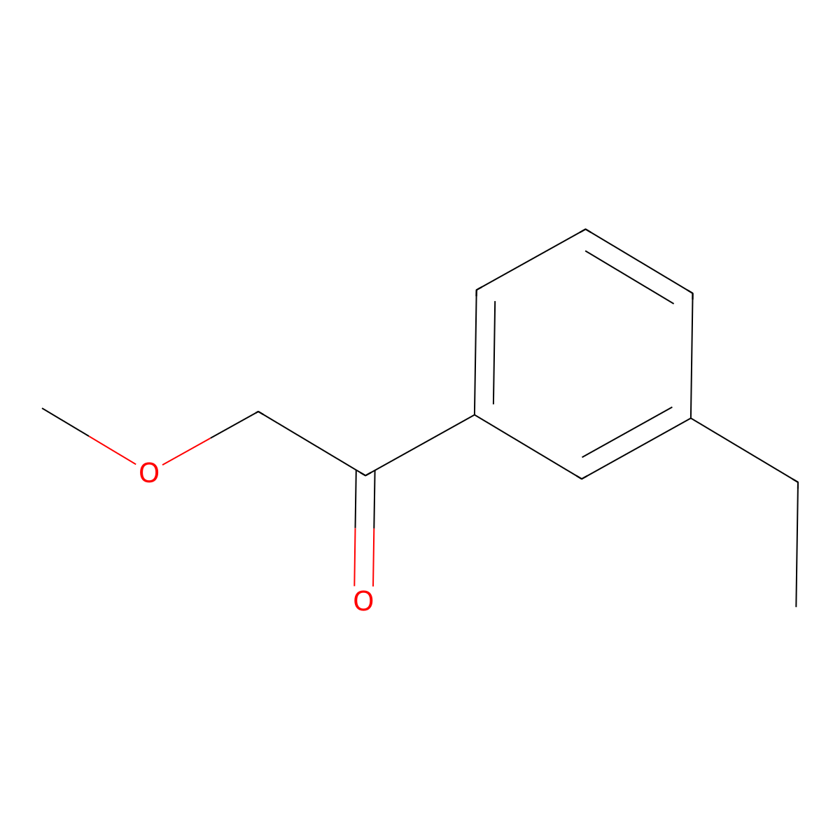 1-(3-Ethylphenyl)-2-methoxyethanone molecular structure, CAS 1378519-39-1