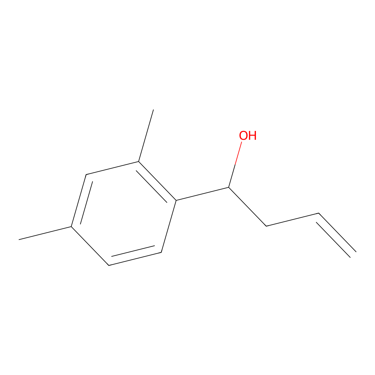 1-(2,4-Dimethylphenyl)but-3-en-1-ol molecular structure, CAS 1378520-27-4