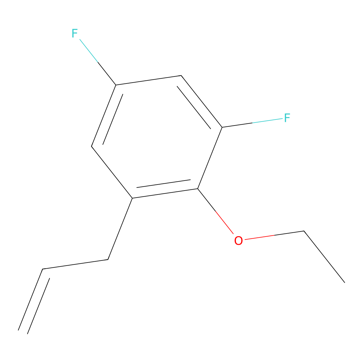 3-(3,5-Difluoro-2-ethoxyphenyl)-1-propene molecular structure, CAS 1378520-84-3