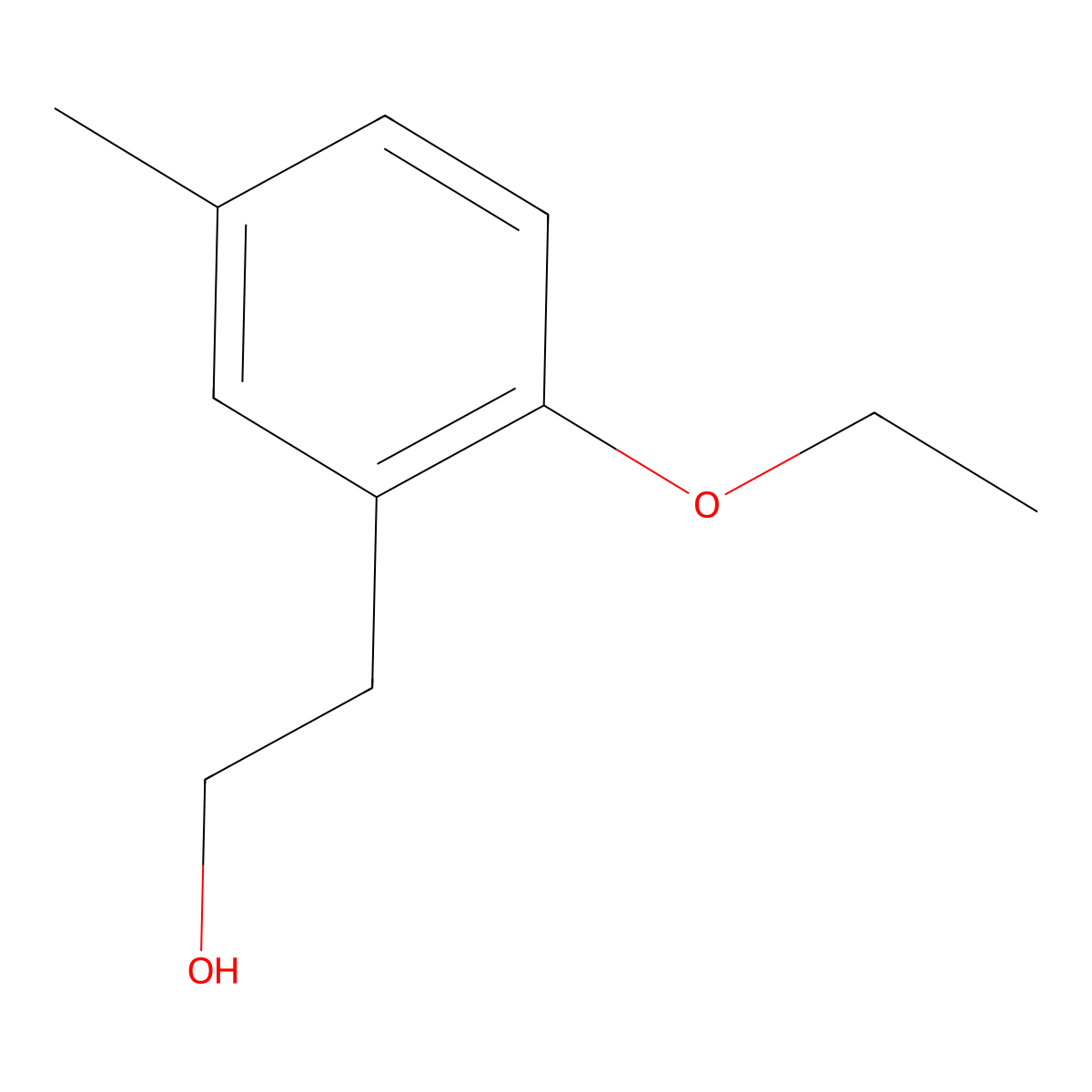 2-(2-Ethoxy-5-methylphenyl)ethan-1-ol molecular structure, CAS 1378528-05-2