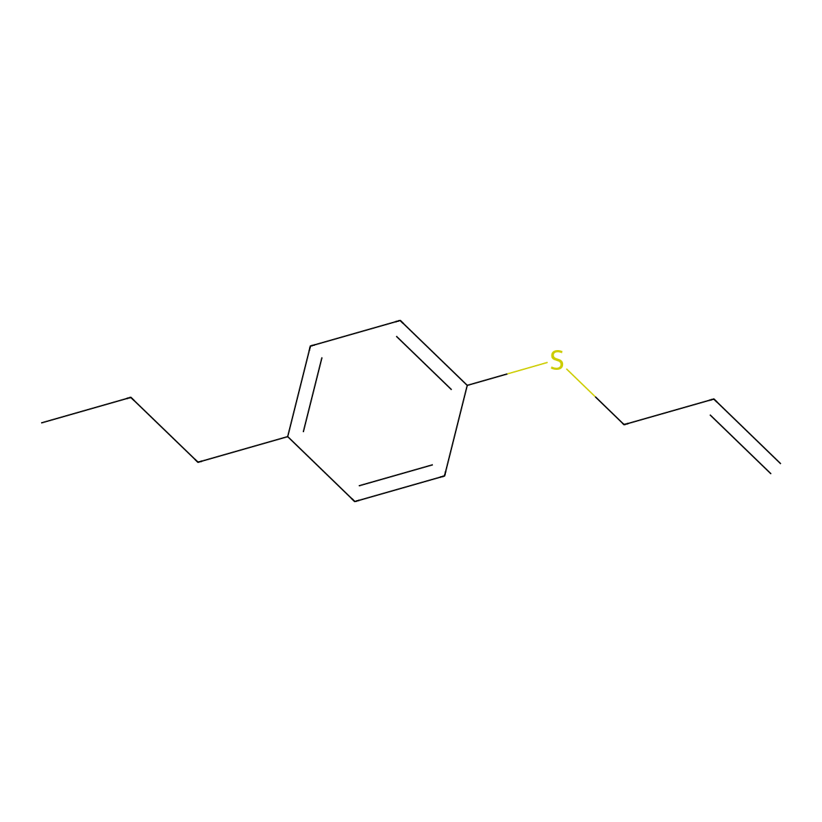 1-Allylsulfanyl-4-n-propylbenzene molecular structure, CAS 1378528-22-3