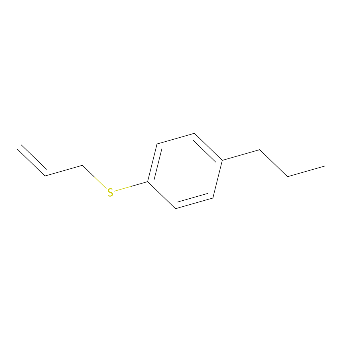 1-Allylsulfanyl-4-n-propylbenzene molecular structure, CAS 1378528-22-3