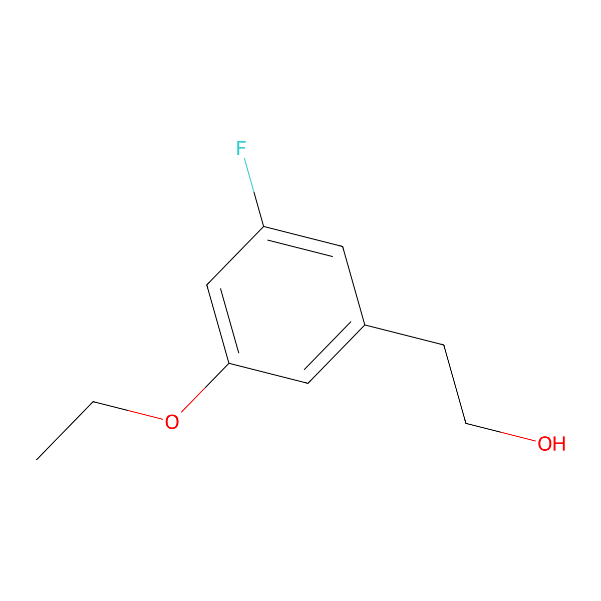 3-Ethoxy-5-fluorophenethyl alcohol molecular structure, CAS 1378528-27-8