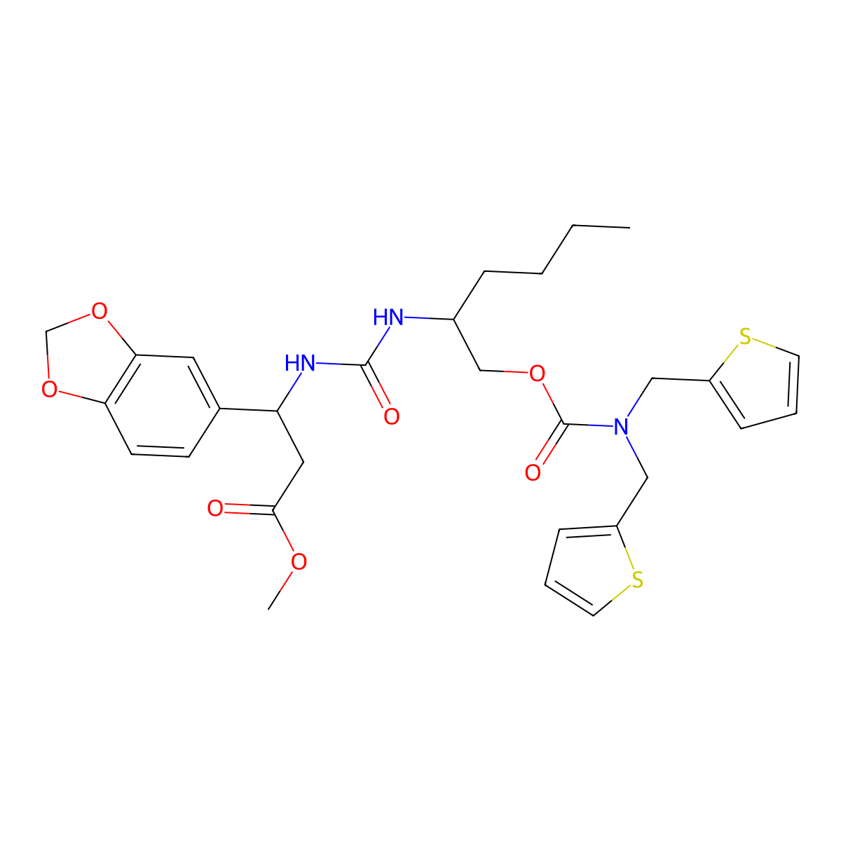 Triazadodecanoic acid methyl ester molecular structure, CAS 1378532-99-0