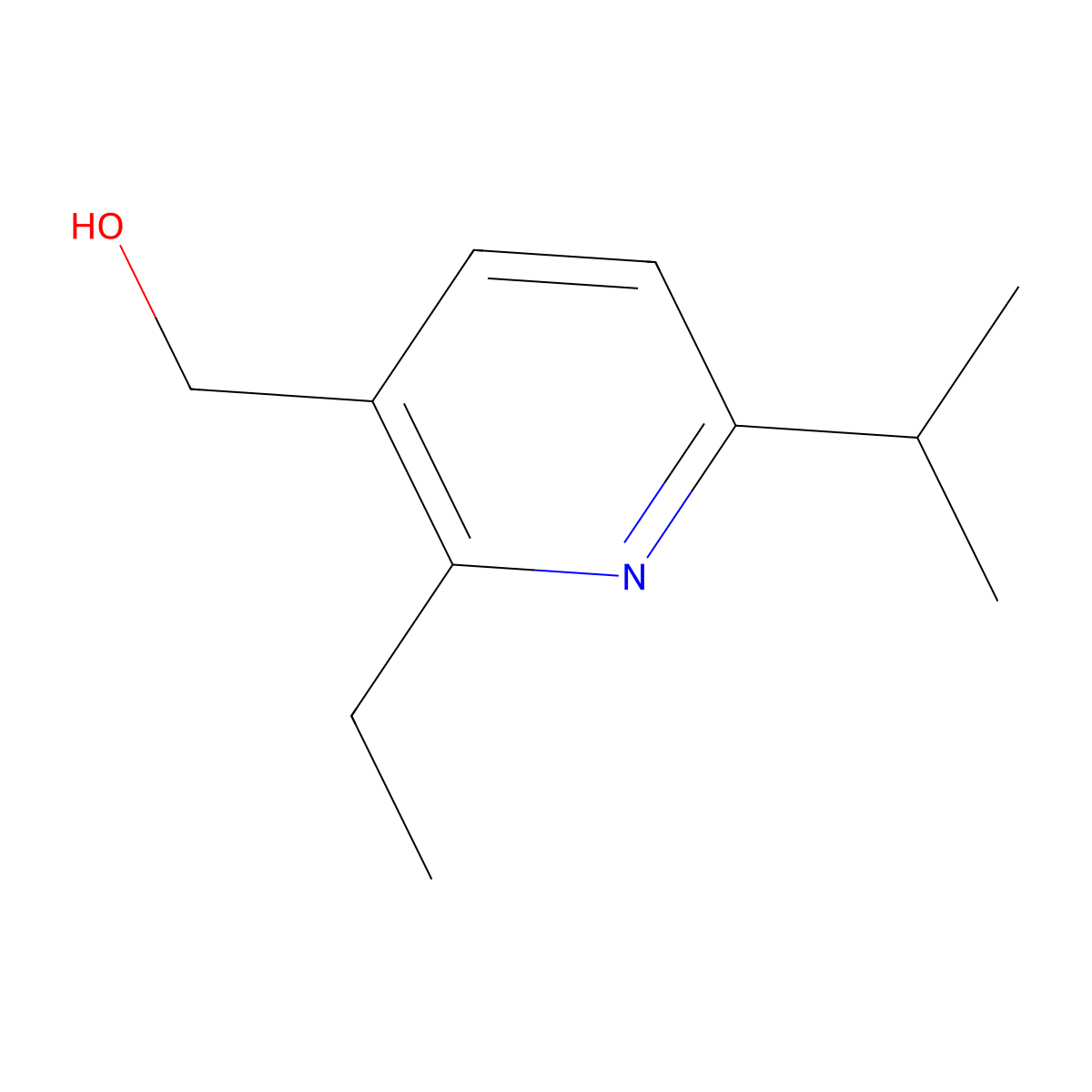 [2-Ethyl-6-(propan-2-yl)pyridin-3-yl]methanol molecular structure, CAS 1378571-26-6