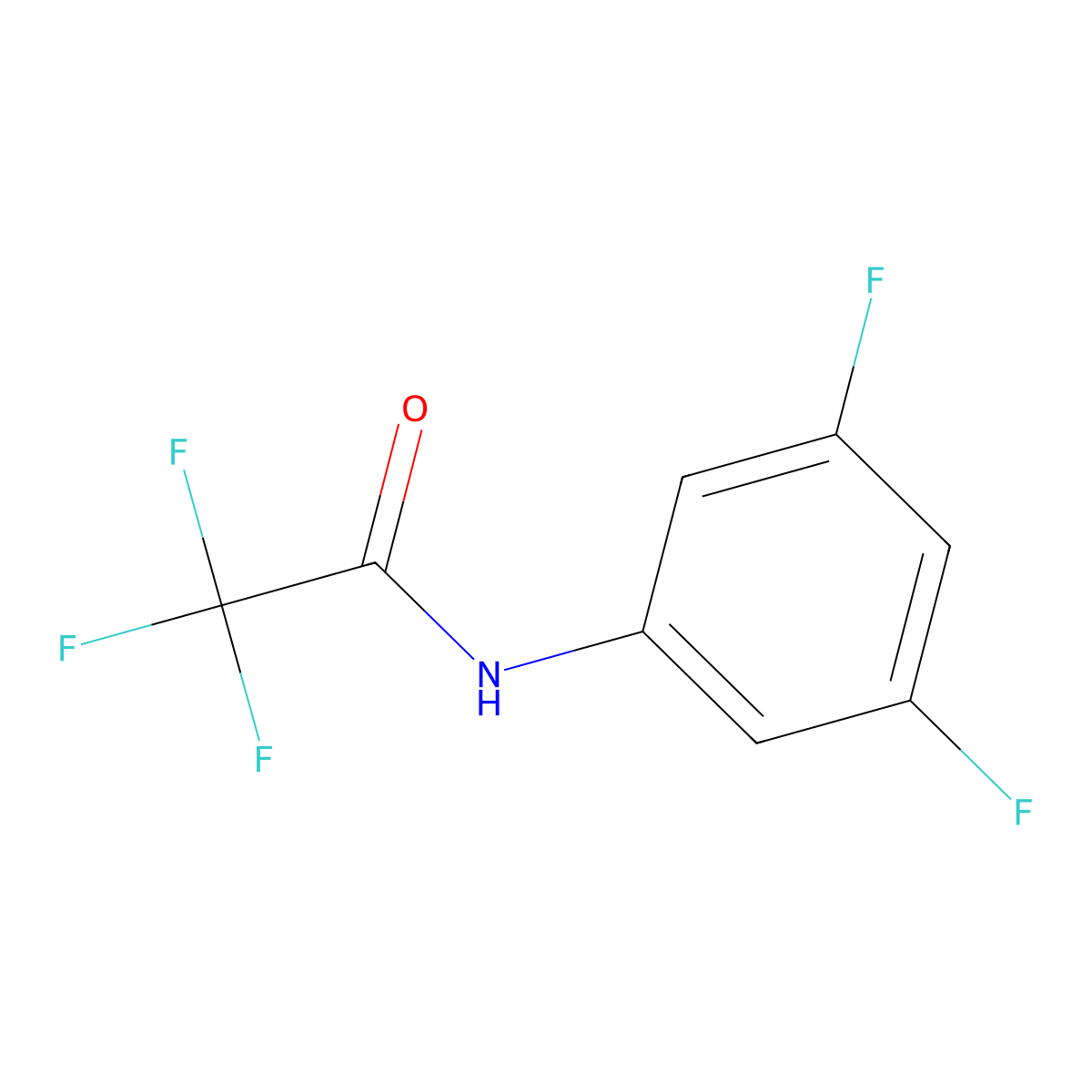 N-(3,5-difluorophenyl)-2,2,2-trifluoroacetamide molecular structure, CAS 1378573-08-0