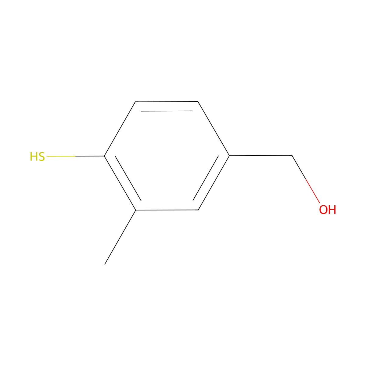 (4-Mercapto-3-methylphenyl)methanol molecular structure, CAS 1378573-36-4