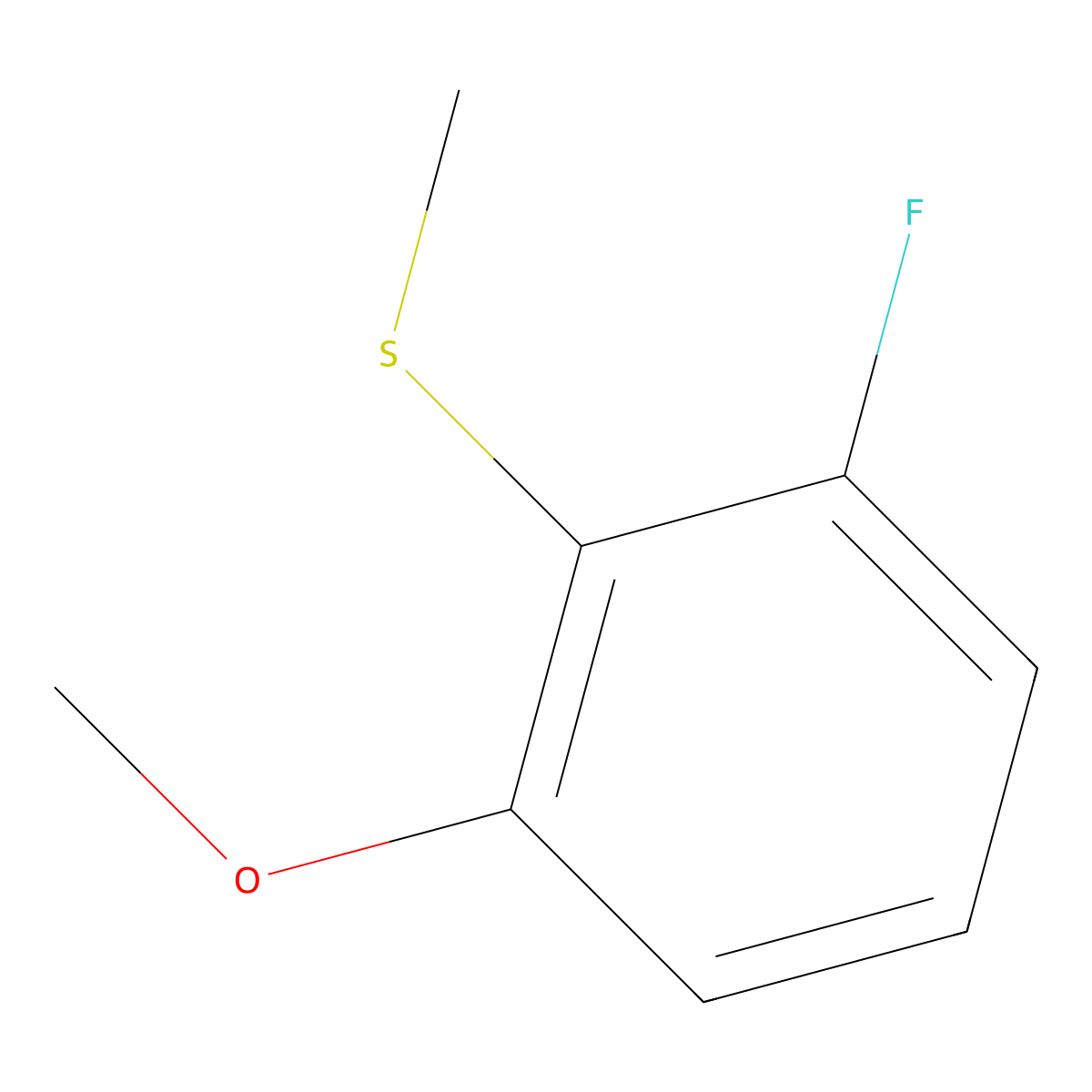 2-Fluoro-6-methoxy-thioanisole molecular structure, CAS 1378573-53-5