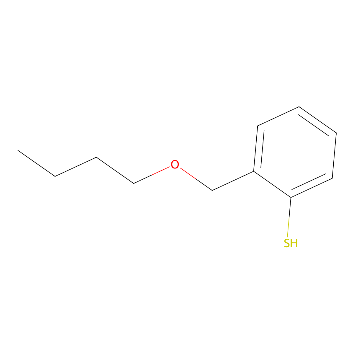 2-[(n-Butyloxy)methyl]thiophenol molecular structure, CAS 1378574-70-9