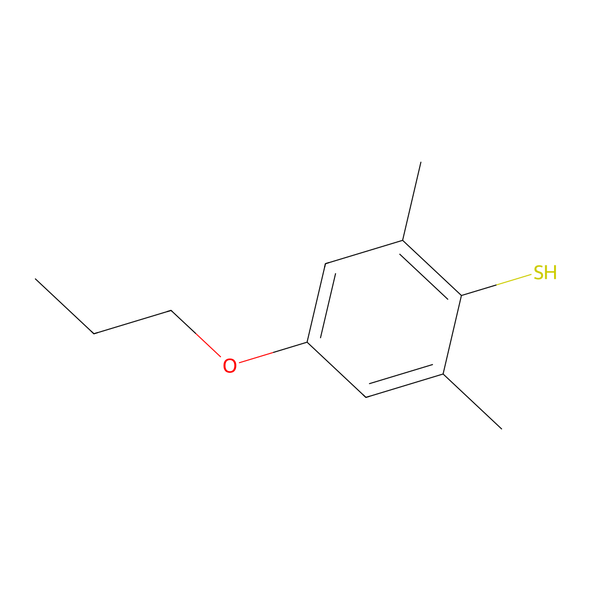 2,6-Dimethyl-4-n-propoxythiophenol molecular structure, CAS 1378577-38-8