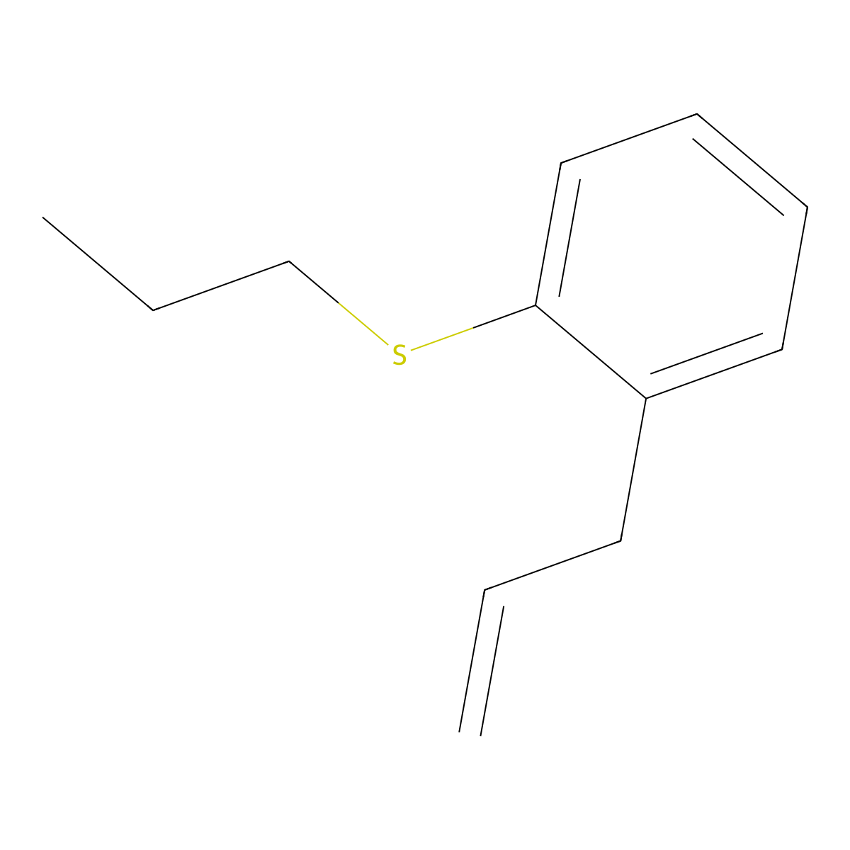 3-(2-n-Propylthiophenyl)-1-propene molecular structure, CAS 1378579-31-7