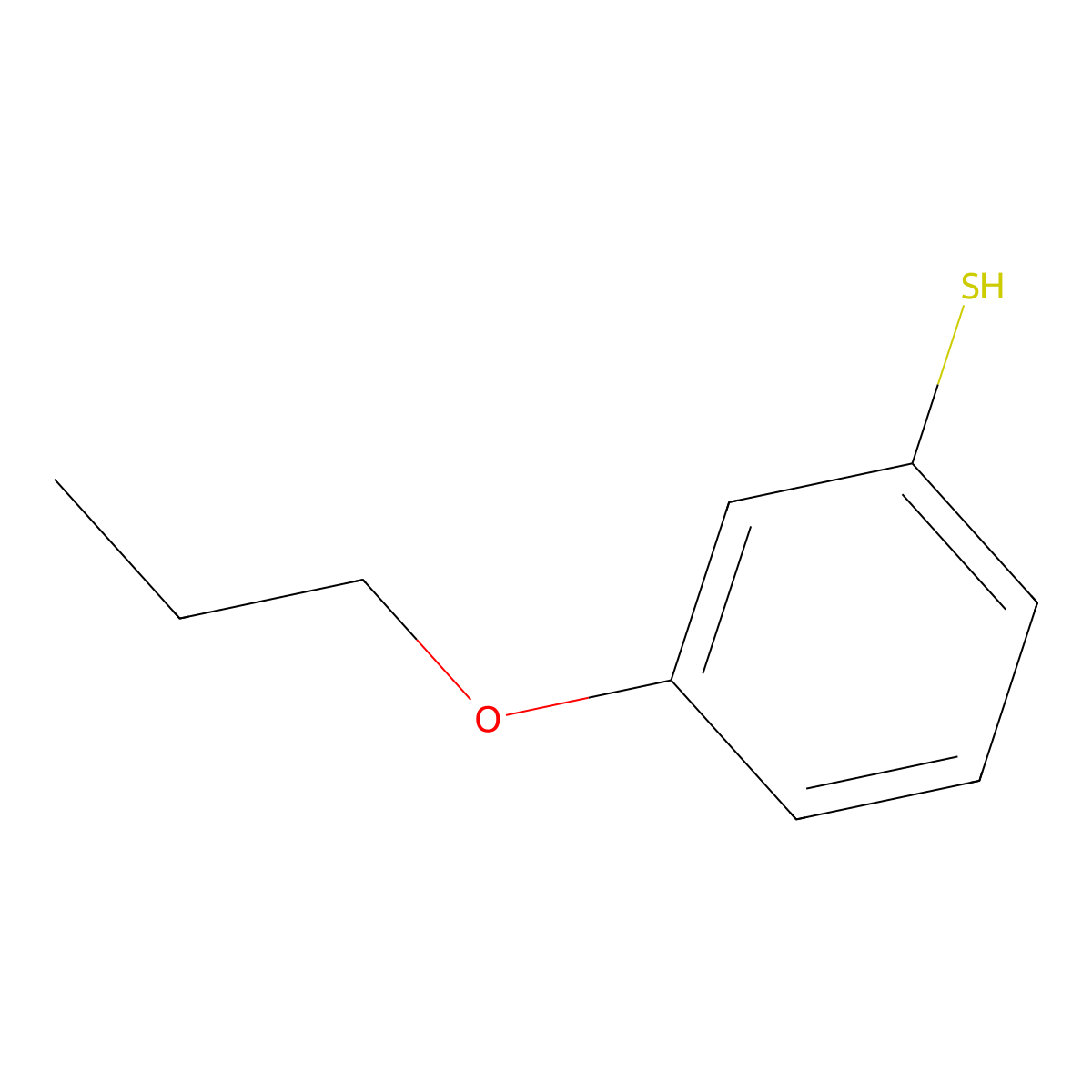 3-n-Propoxythiophenol molecular structure, CAS 1378581-61-3