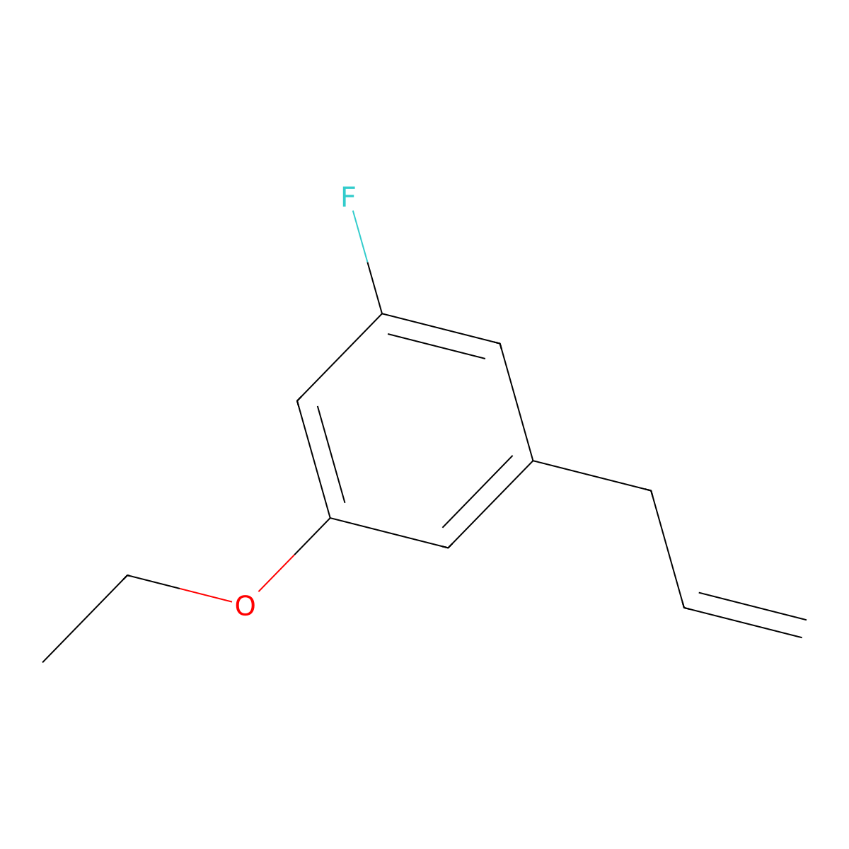 3-(3-Ethoxy-5-fluorophenyl)-1-propene molecular structure, CAS 1378582-80-9