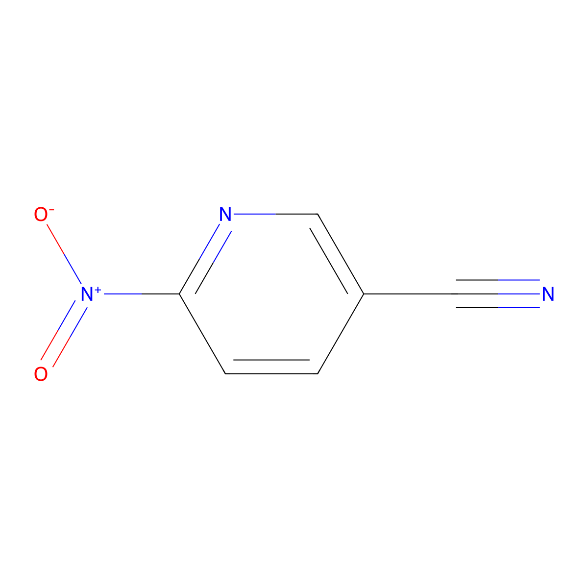 6-Nitronicotinonitrile molecular structure, CAS 1378588-29-4