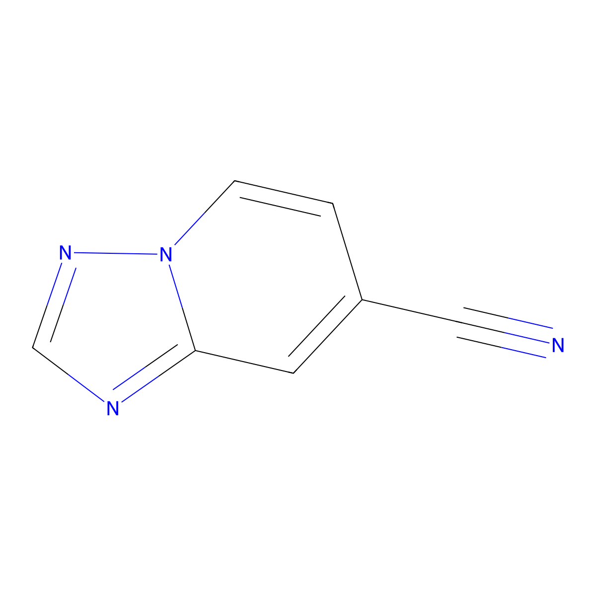 [1,2,4]Triazolo[1,5-a]pyridine-7-carbonitrile molecular structure, CAS 1378589-77-5
