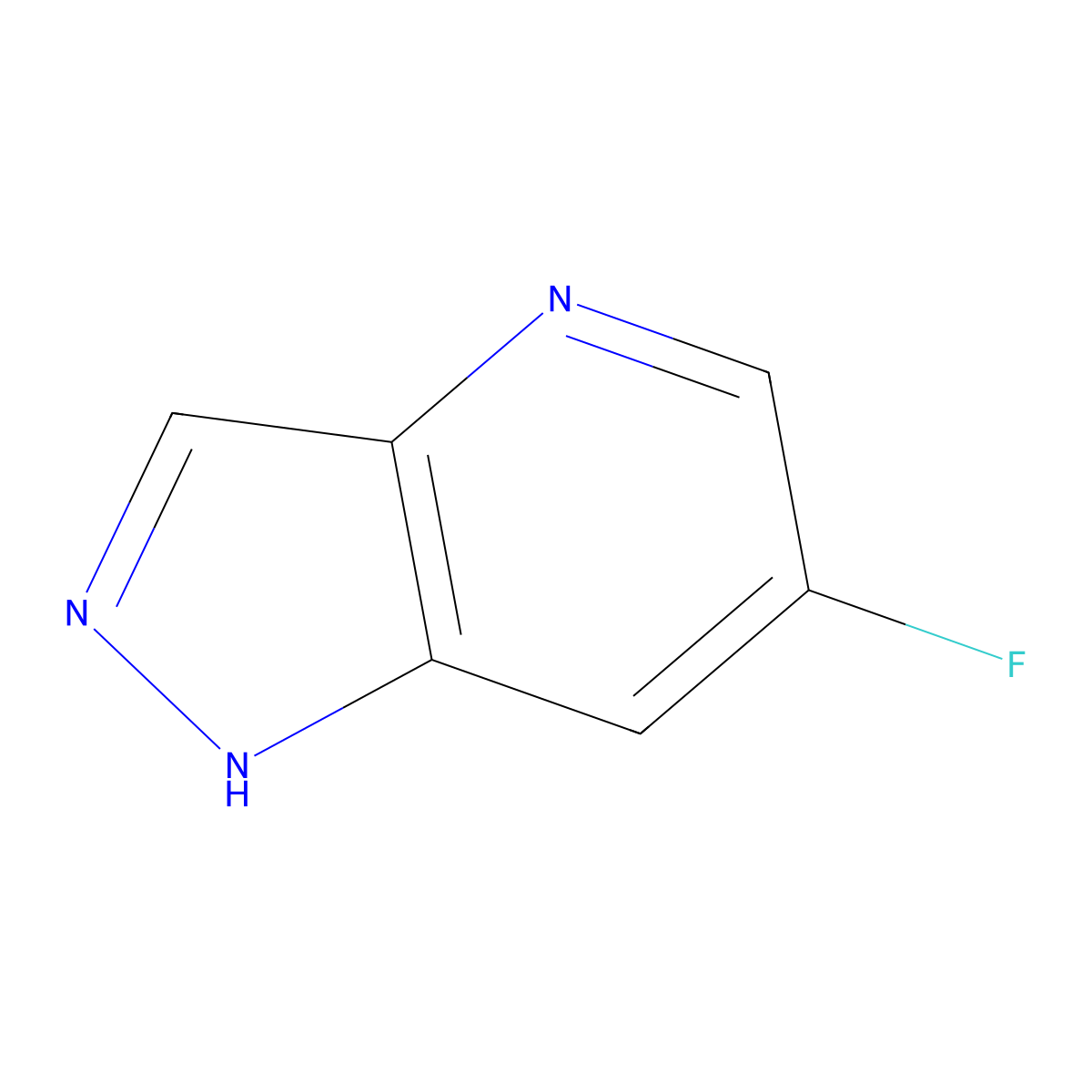 6-fluoro-1H-pyrazolo[4,3-b]pyridine molecular structure, CAS 1378592-49-4
