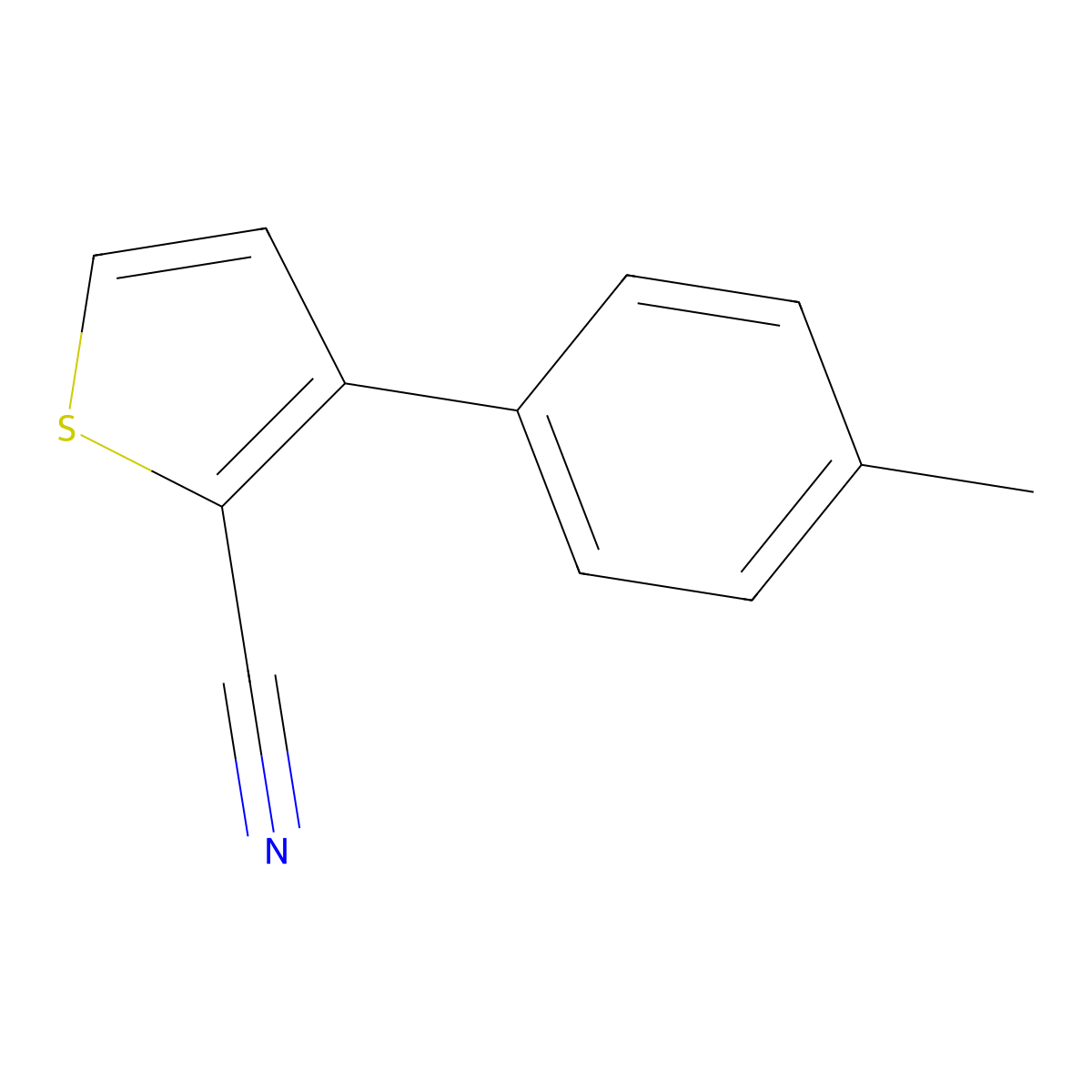 3-(4-Methylphenyl)thiophene-2-carbonitrile molecular structure, CAS 137860-83-4