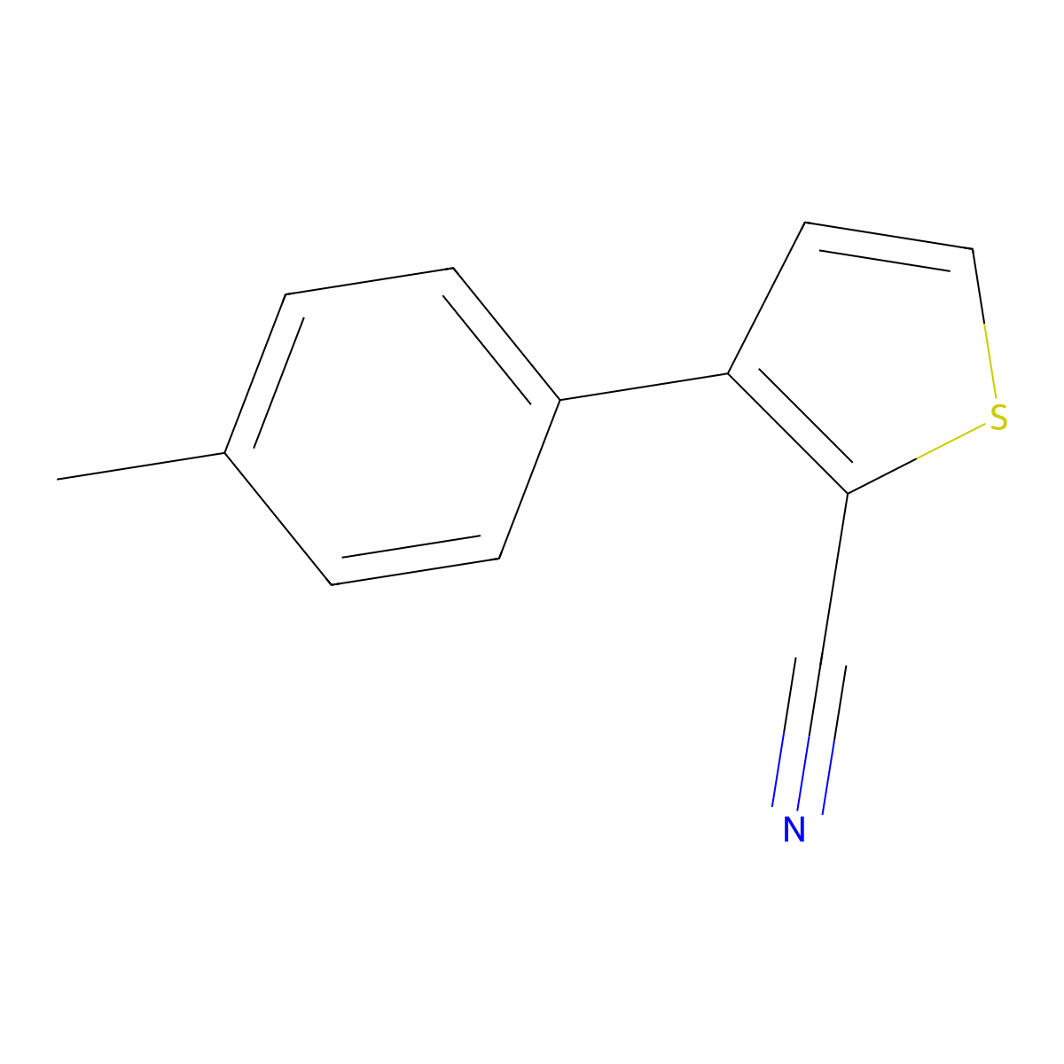 3-(4-Methylphenyl)thiophene-2-carbonitrile molecular structure, CAS 137860-83-4