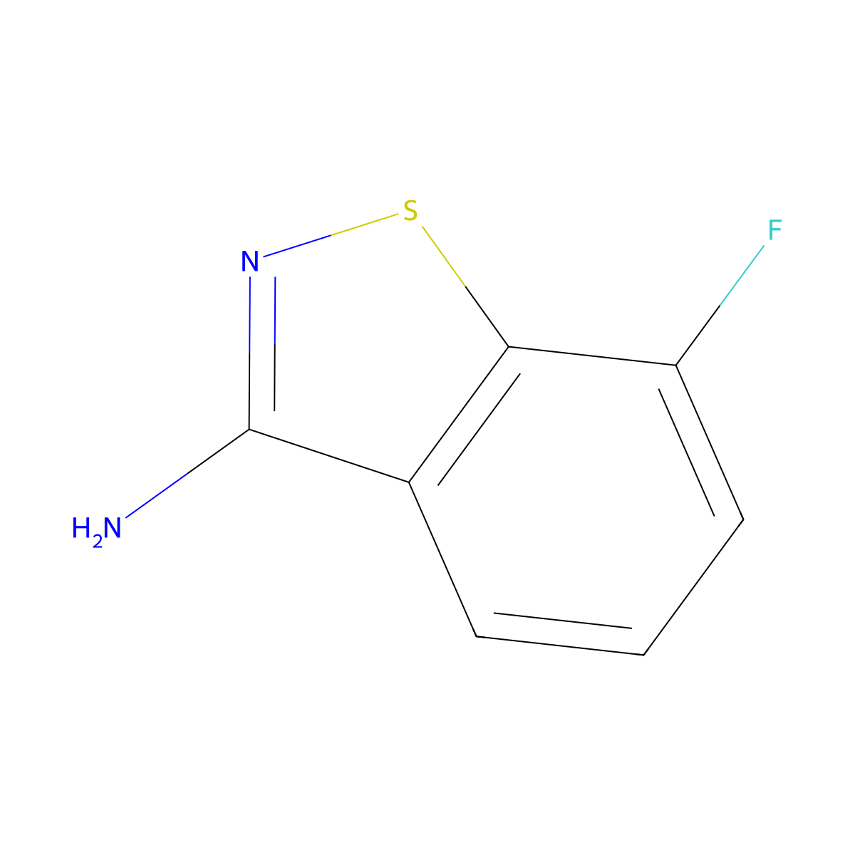 7-Fluorobenzo[d]isothiazol-3-amine molecular structure, CAS 1378609-52-9
