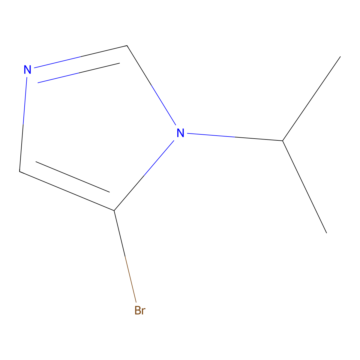 5-bromo-1-(propan-2-yl)-1H-imidazole molecular structure, CAS 1378632-40-6