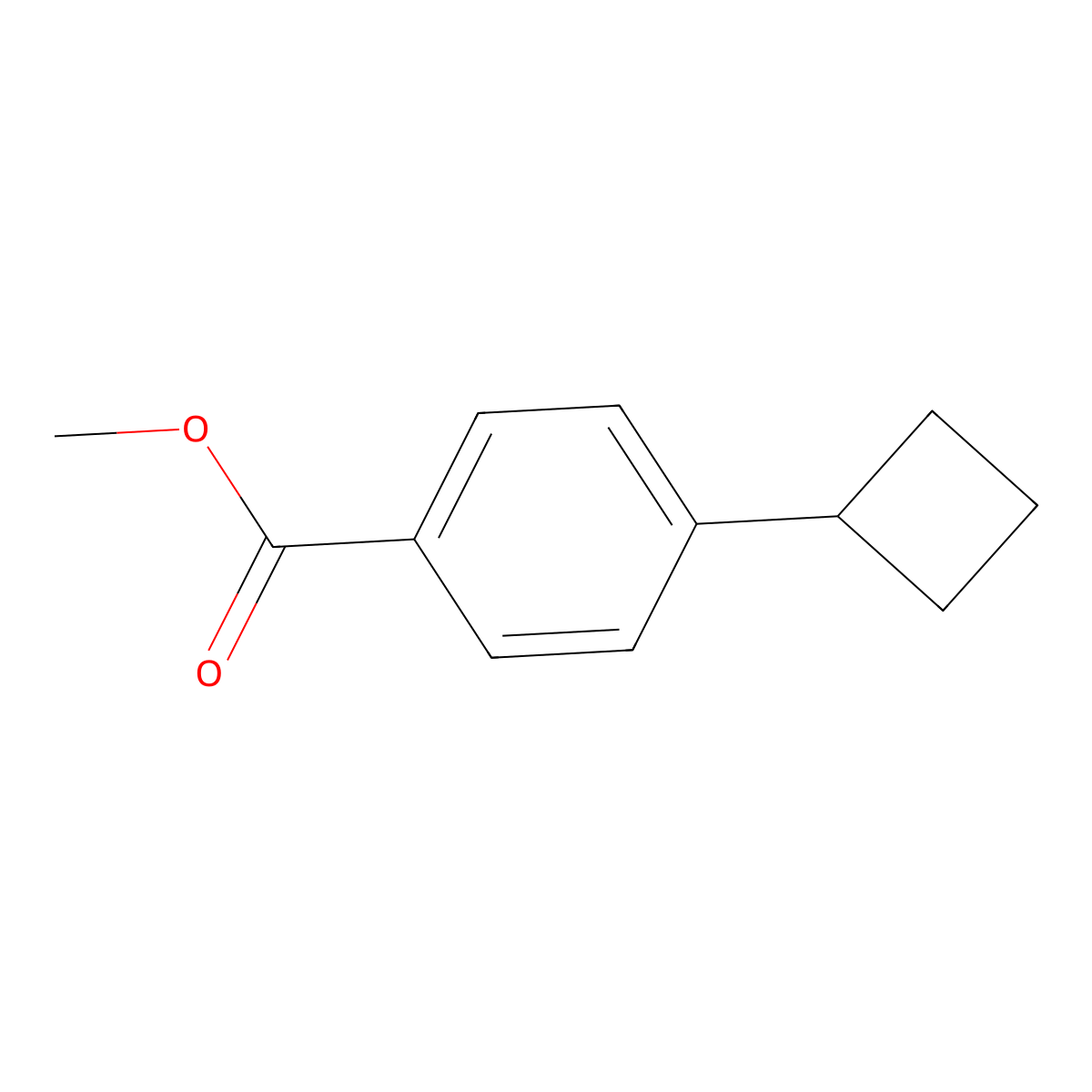 Methyl 4-cyclobutylbenzoate molecular structure, CAS 1378655-16-3