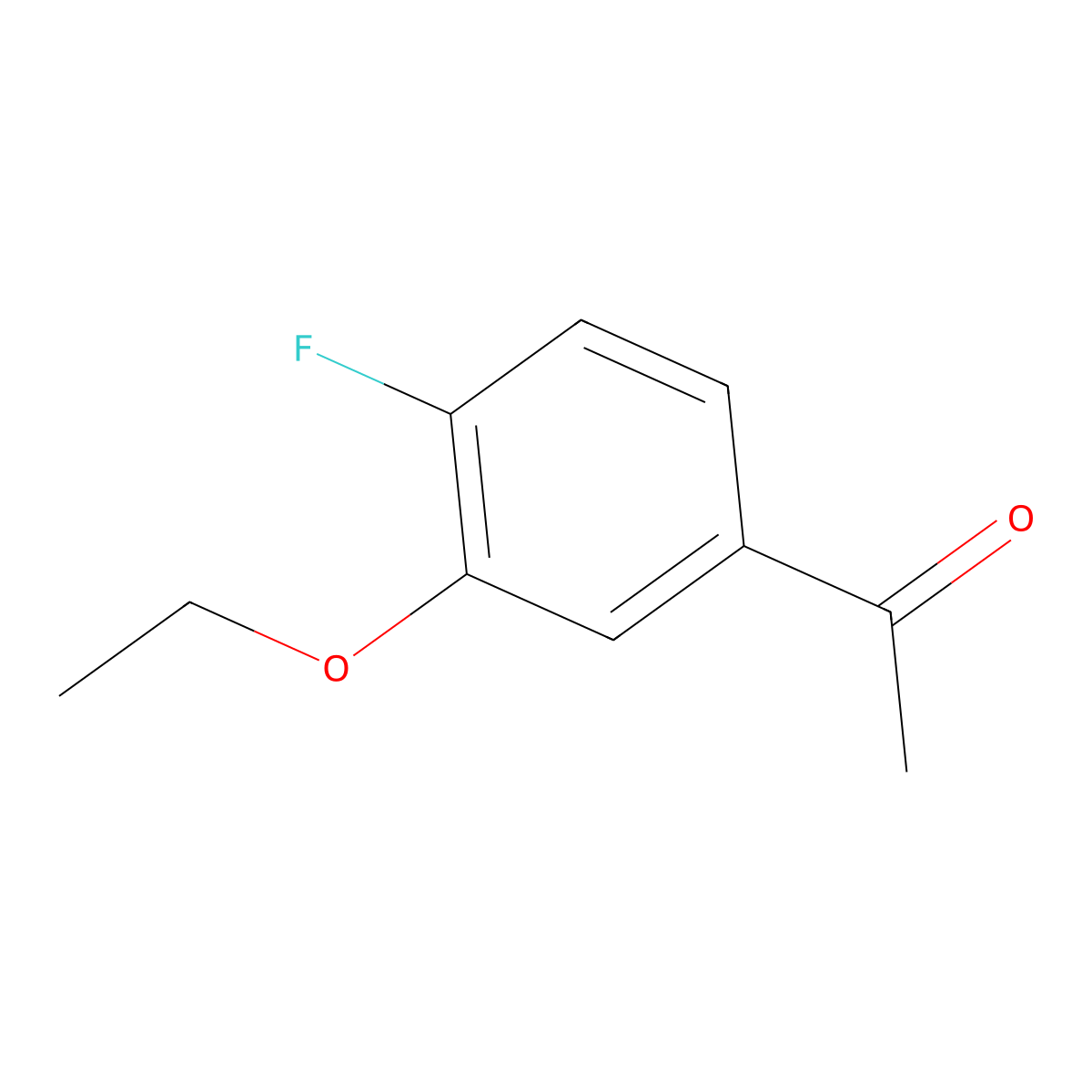 1-(3-Ethoxy-4-fluorophenyl)ethanone molecular structure, CAS 1378655-34-5