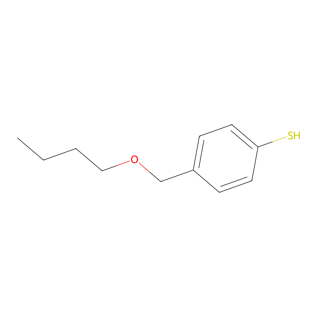 4-[(n-Butyloxy)methyl]thiophenol molecular structure, CAS 1378657-71-6