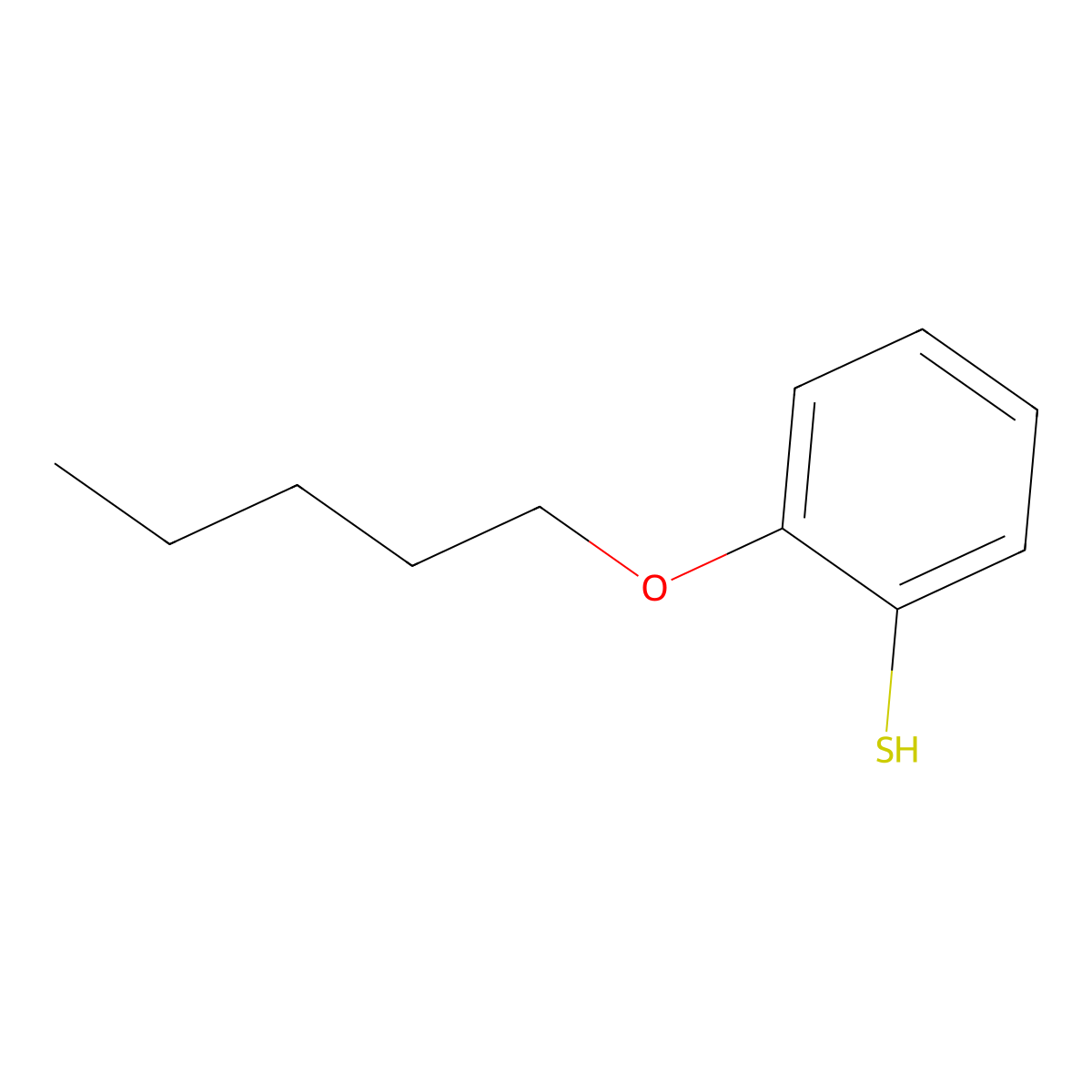2-n-Pentoxythiophenol molecular structure, CAS 1378665-92-9