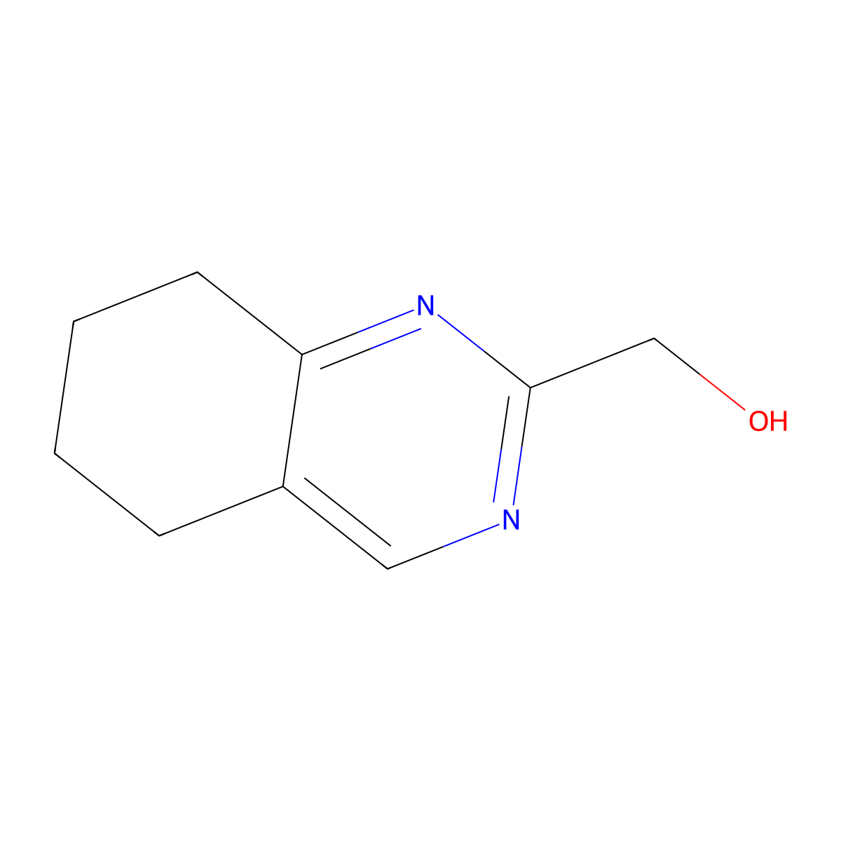 5,6,7,8-Tetrahydroquinazolin-2-ylmethanol molecular structure, CAS 1378665-98-5