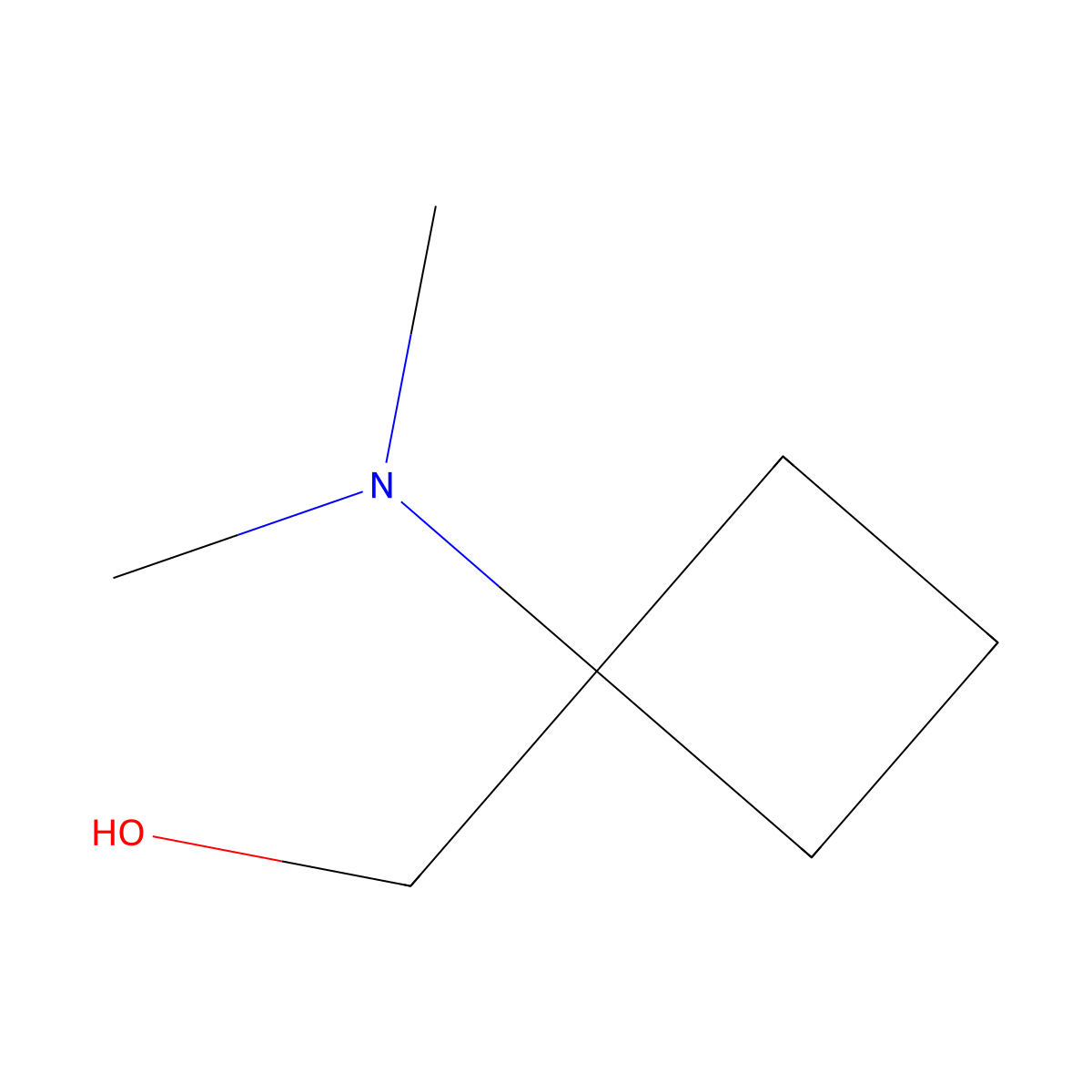 [1-(Dimethylamino)cyclobutyl]methanol molecular structure, CAS 1378667-67-4