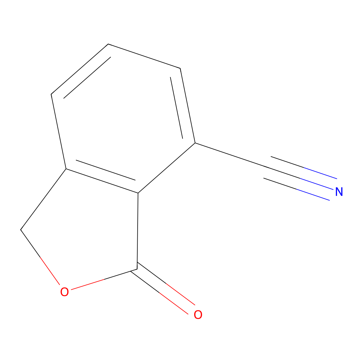 3-Oxo-1,3-dihydroisobenzofuran-4-carbonitrile molecular structure, CAS 1378671-50-1