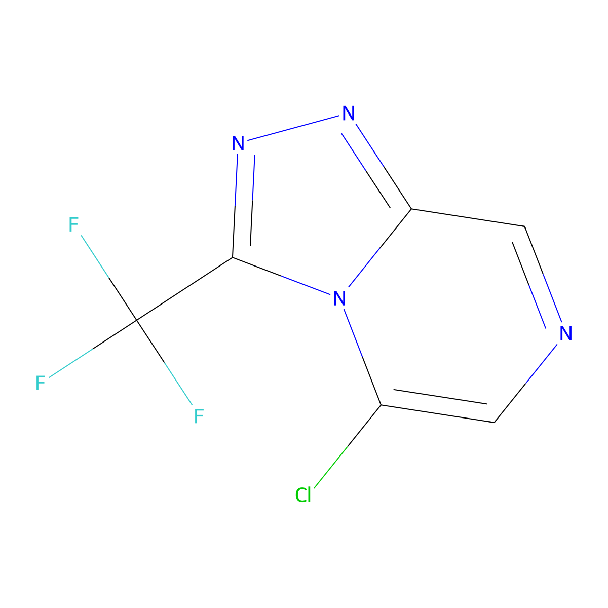 5-Chloro-3-(trifluoromethyl)-[1,2,4]triazolo[4,3-A]pyrazine molecular structure, CAS 1378673-63-2