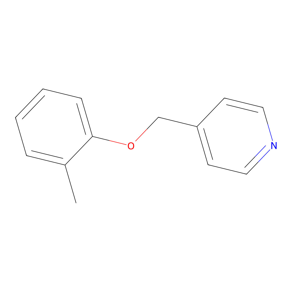 4-[(2-Methylphenoxy)methyl]pyridine molecular structure, CAS 1378673-88-1