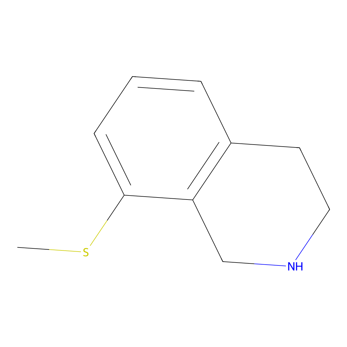8-(Methylsulfanyl)-1,2,3,4-tetrahydroisoquinoline molecular structure, CAS 1378678-50-2