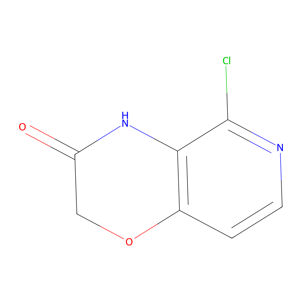 5-Chloro-2H-pyrido[4,3-B][1,4]oxazin-3(4H)-one molecular structure, CAS 1378678-80-8