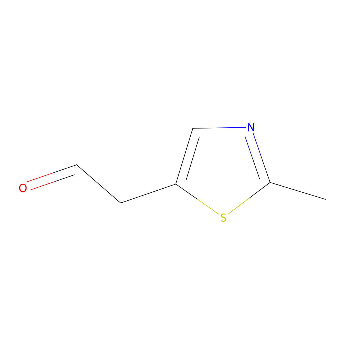 2-(2-Methyl-1,3-thiazol-5-yl)acetaldehyde molecular structure, CAS 1378678-92-2