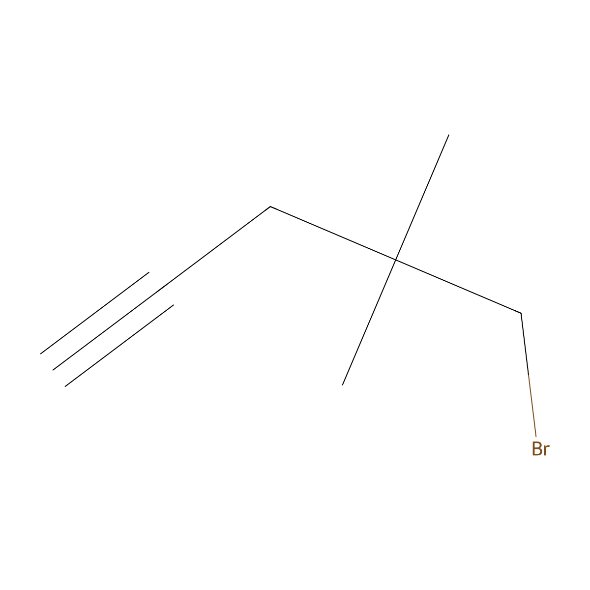 5-Bromo-4,4-dimethylpent-1-yne molecular structure, CAS 1378680-67-1