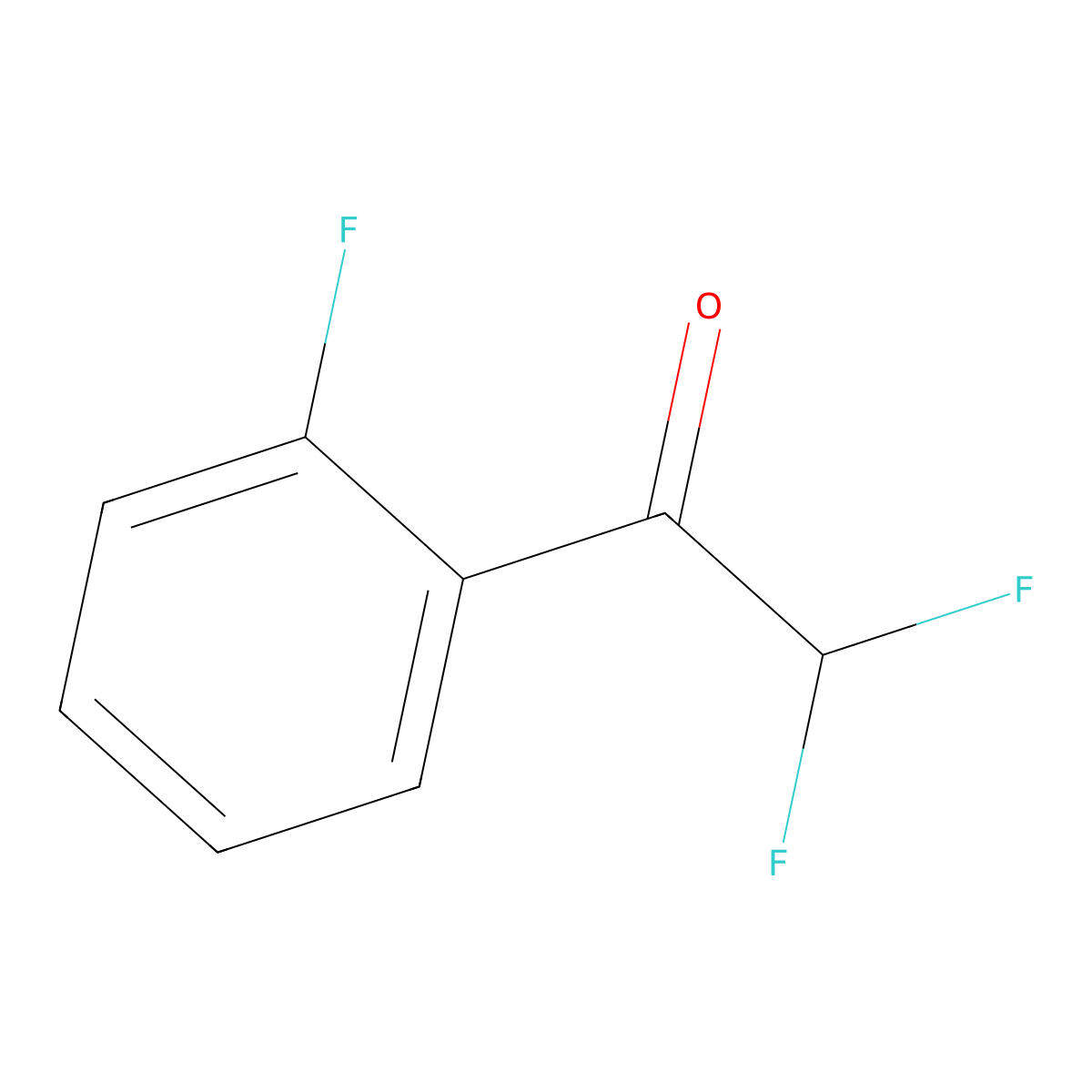 2,2-Difluoro-1-(2-fluorophenyl)ethanone molecular structure, CAS 1378683-82-9