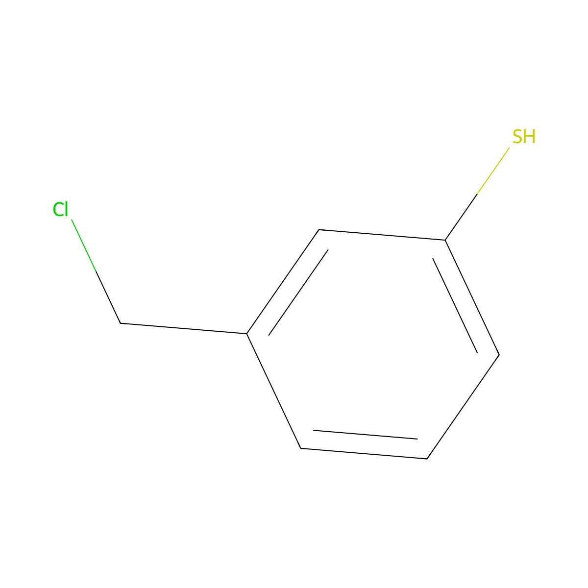 3-(Chloromethyl)benzene-1-thiol molecular structure, CAS 1378689-04-3