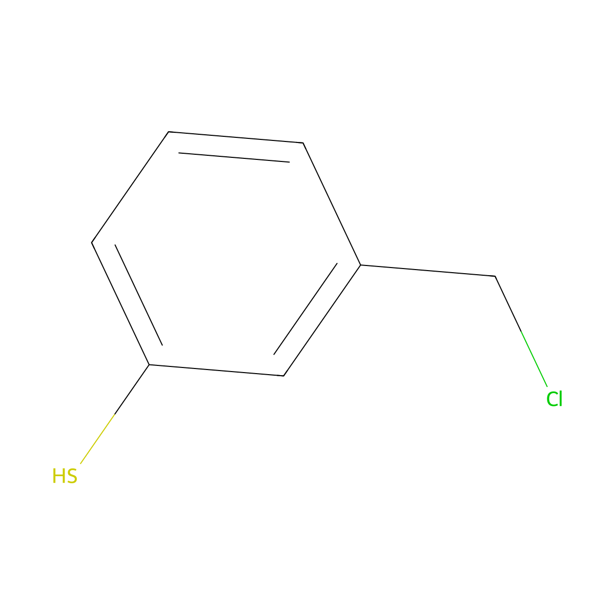 3-(Chloromethyl)benzene-1-thiol molecular structure, CAS 1378689-04-3
