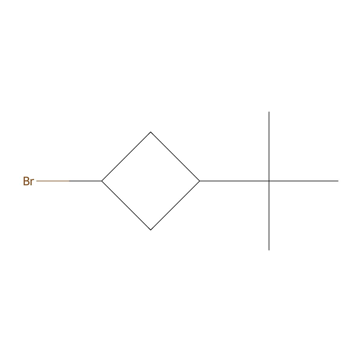 1-Bromo-3-tert-butylcyclobutane molecular structure, CAS 1378689-76-9