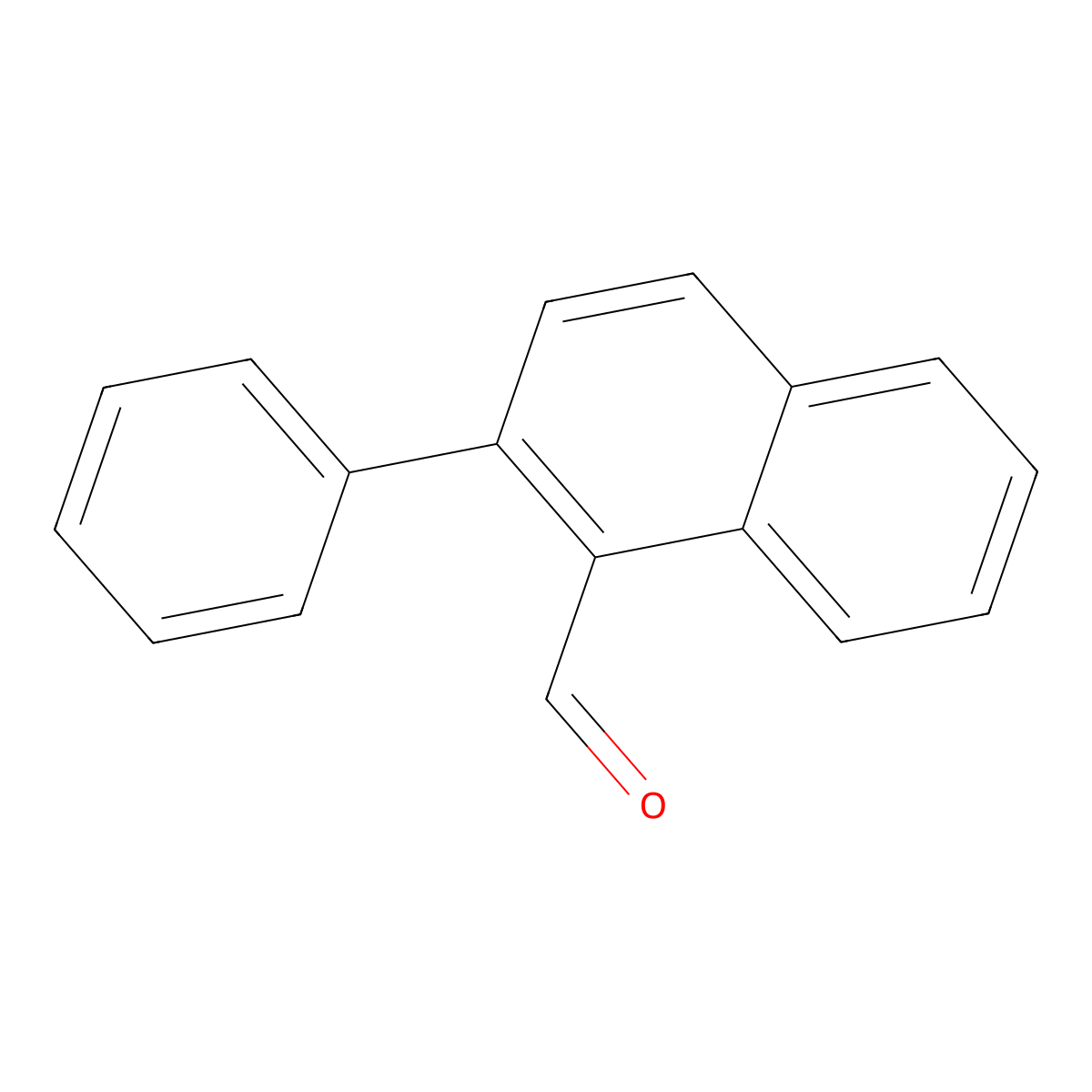 2-Phenylnaphthalene-1-carbaldehyde molecular structure, CAS 137869-22-8
