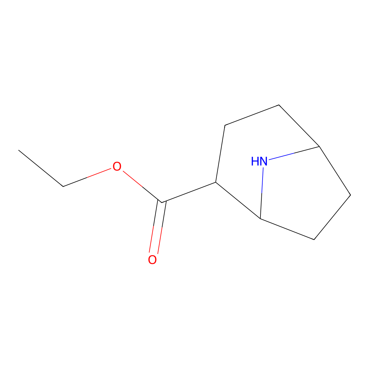 Ethyl 8-azabicyclo[3.2.1]octane-2-carboxylate molecular structure, CAS 1378699-04-7